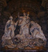 altare della Madonna del Rosario - particolare